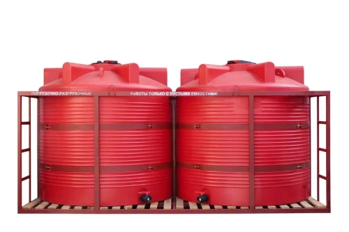 Кассета для перевозки ЖКУ 2*4500 Пластерра PT KAS (10000 л.) вертикальный (4120x2080x1930см;красный) - арт.561541