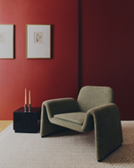 Кресло Melvia из зеленого шенилла