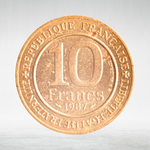 France, 10 Francs 1987 - 1000th Anniversary coronation of Hugh Capet, King of the Franks, VF