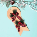 Бант на елку «Сказочная хвоя» 11*12 см (набор 2 шт.), красный