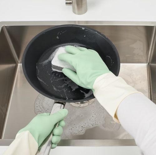 РИННИГ RINNIG Перчатки хозяйственные, зеленые, размер S