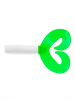 Твистер несъедобный Helios Credo Double Tail 2,95"/7,5 см Lime 20шт. (HS-12-008-N-20)