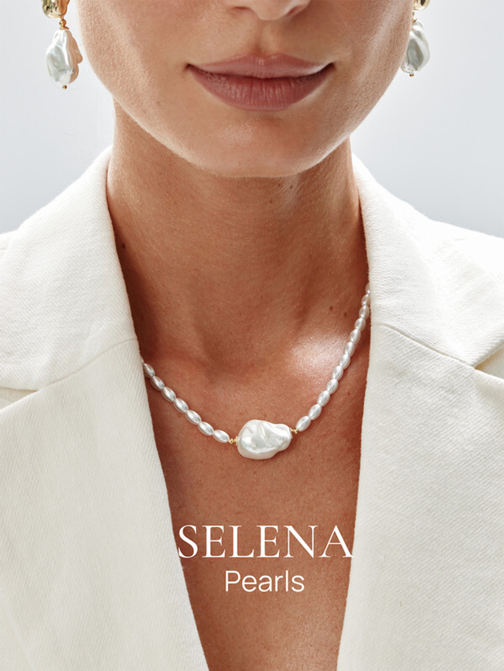 91003216 Колье Selena Pearls