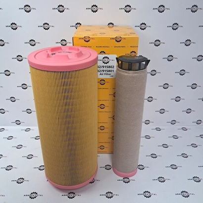 Фильтр воздушный (Комплект, Perkins) | 32/915801 + 32/915802, FK-8197AB | ARM