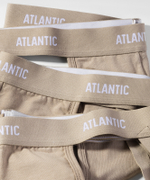 Мужские трусы джоки Atlantic, набор из 3 шт., хлопок, бежевые, 3BMP-1571