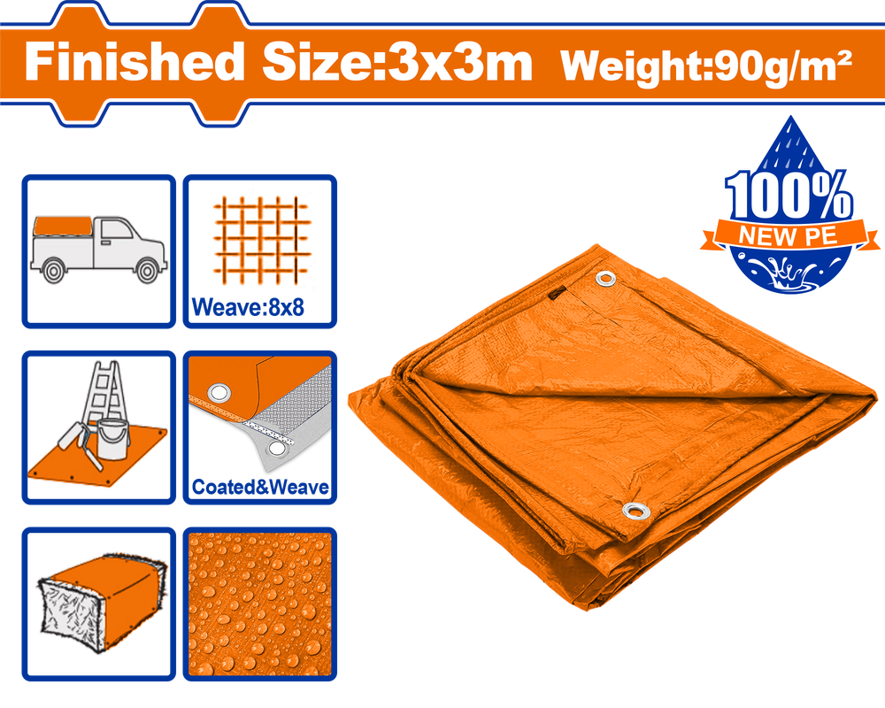 Тент WADFOW WTQ0933 3х3 м 90 г/м2