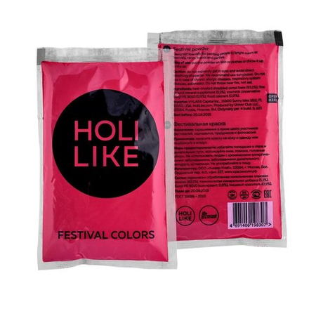 Краска "Холи" фестивальная розовая/малиновая, 100 г