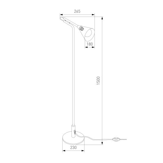 01187/1 / напольный светильник / черный