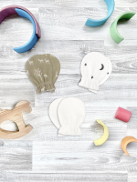 Рукавички-антицарапки Mjölk Лес New/Ночное небо/Экрю, сет из 3х пар