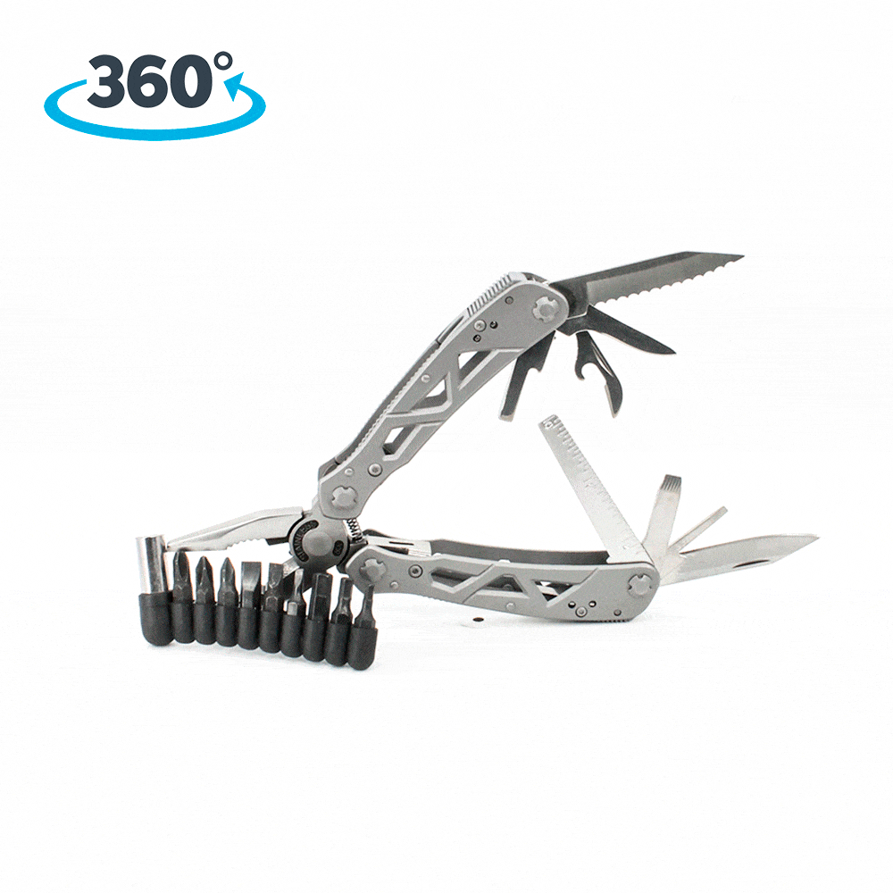 Мультитул Ganzo G112 (19 в 1) серебристый