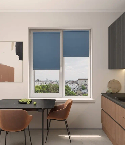 Рулонные шторы Мона Синий