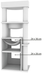 Домик для кошки Trixie Leandro XXL, 163 см, светло- серый