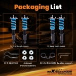 24-Step Damper Adjustable Coilover Suspension Springs Kit подходит для автомобиля Acura NSX 91-05