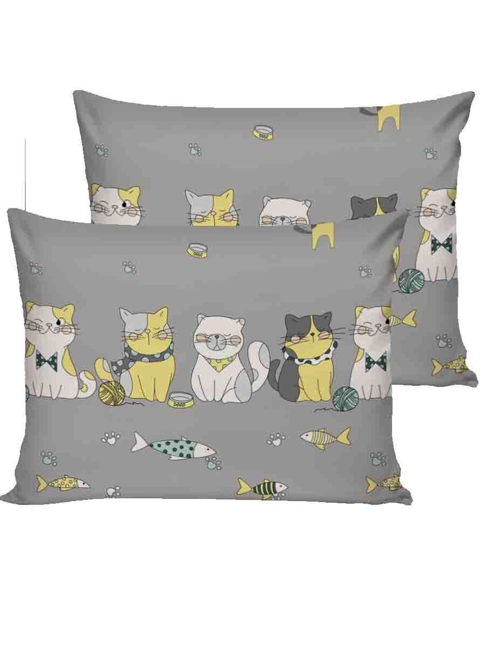 Наволочка комплект 2шт поплин Сказка "Рыболовы" 50x70 см