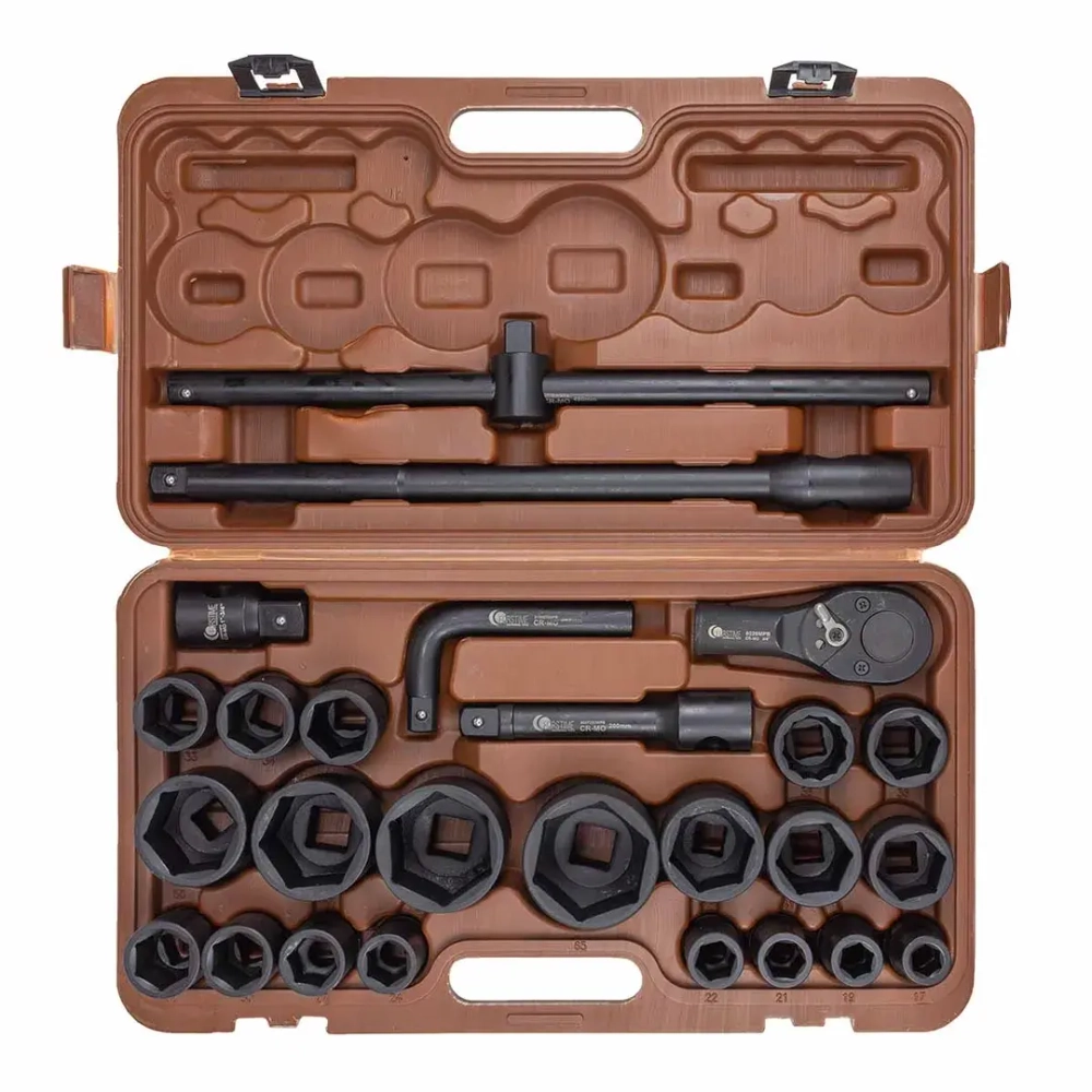 Набор инструментов ударных 26пр. 3/4''(6гр.) FORSTIME FT-68262-5MPB