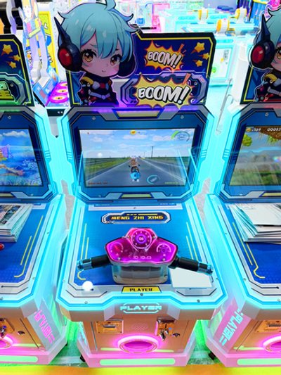 Детский автомат с видеоигрой мотогонка «Звездные мечты»