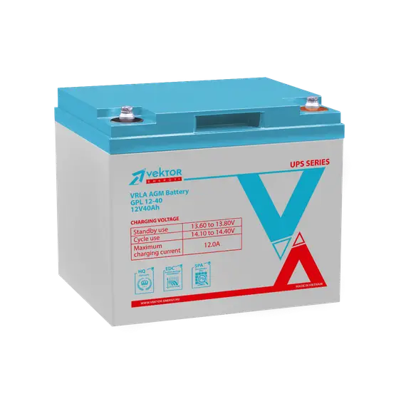 Аккумулятор VEKTOR ENERGY GPL 12-40 12V 40Ah