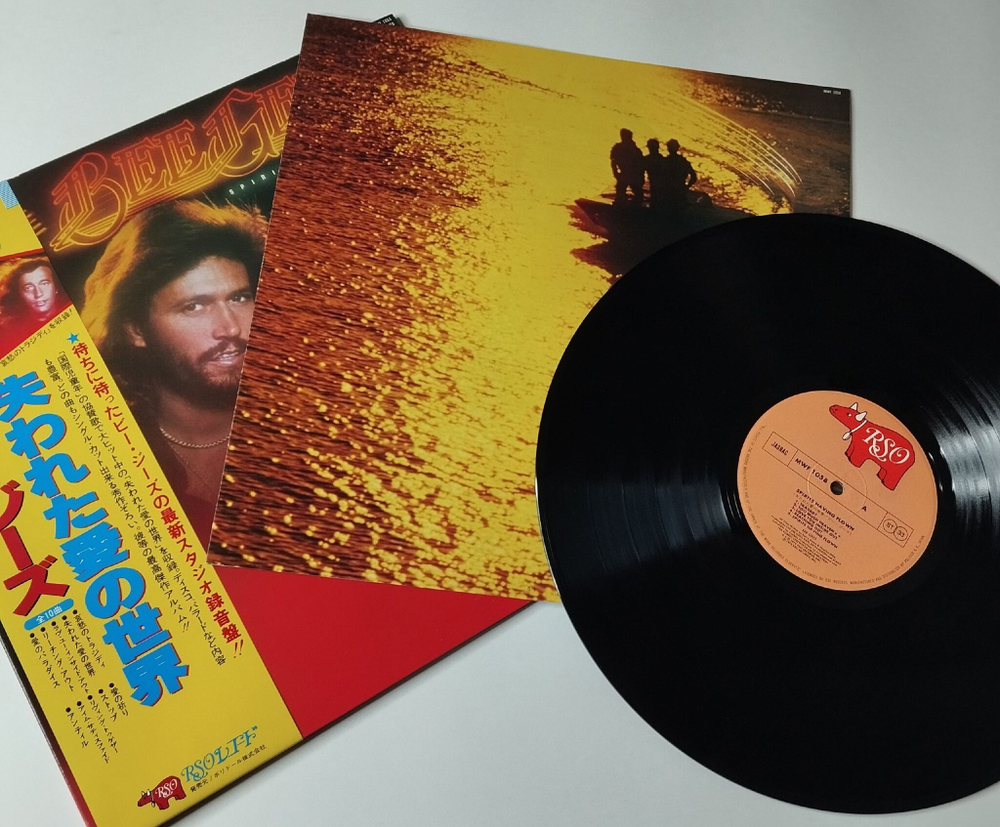 Винтажная виниловая пластинка LP Bee Gees Spirits Having Flown (Japan 1979) (Obi) Tragedy