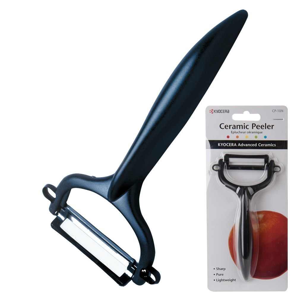 Нож для чистки с плавающим лезвием Kyocera Kitchen accessories черный Япония упаковка