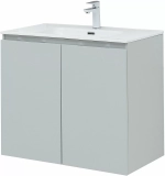 Тумба с раковиной Aquanet Алвита New 277528 80 серый