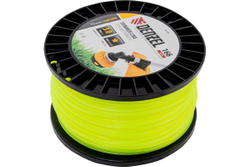 Леска FLEX CORD звезда 3 мм, 166 м, на DIN катушке для триммера Denzel 96288
