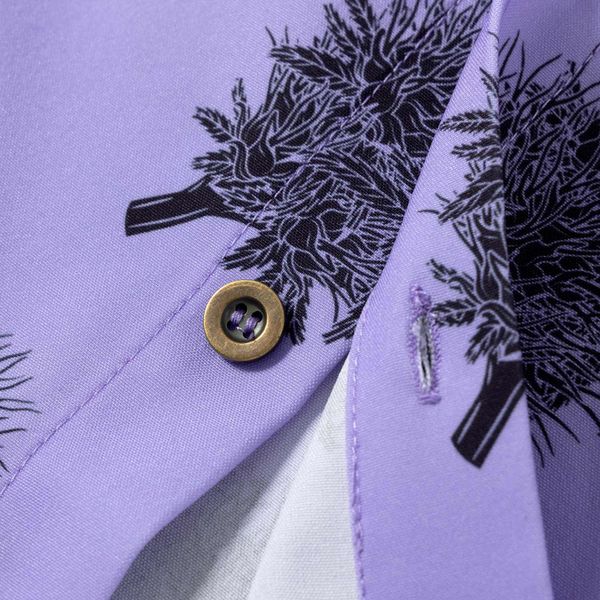 Рубашка California Flower Фиолетовая - фото 4