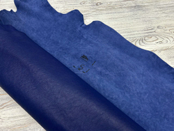 Poncho Lux Royal Blue (1,3-1,5 мм), цв. Синий, натуральная кожа козы