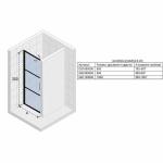 Душевая дверь Riho Grid GB101 80