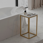 Набор из 2-х столиков mayen gold, белые/золотистые