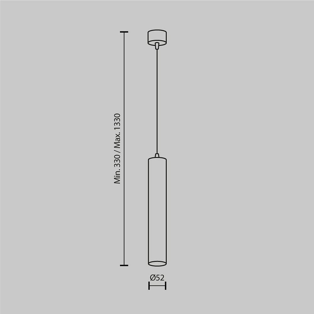 Подвесной светильник Maytoni Focus LED P072PL-L12W3K-1