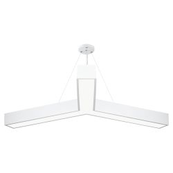 Светильник LED ЭРА Geometria SPO-144-W-40K-066 Igrek 66Вт 4000К 5000Лм IP40 1200*80 белый подвесной драйвер внутри