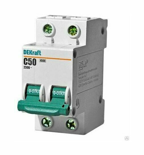 11071 Авт.выкл. 2п 50А ВА101 DEKraft