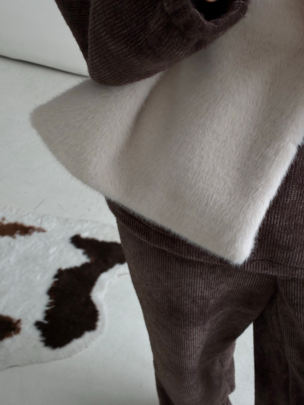 Брюки вельвет-альпака (шоколад)