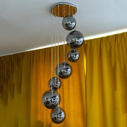 Citilux Томми CL102070 Люстра каскадная с дымчатыми шарами