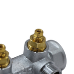 Коллектор регулирующий FAR 3/4" (ВР-НР) с 2 отв. 1/2"EU с вставкой под плоское уплотнение