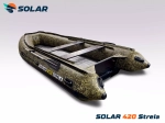 Лодка надувная моторная solar-420 strela jet tunnel