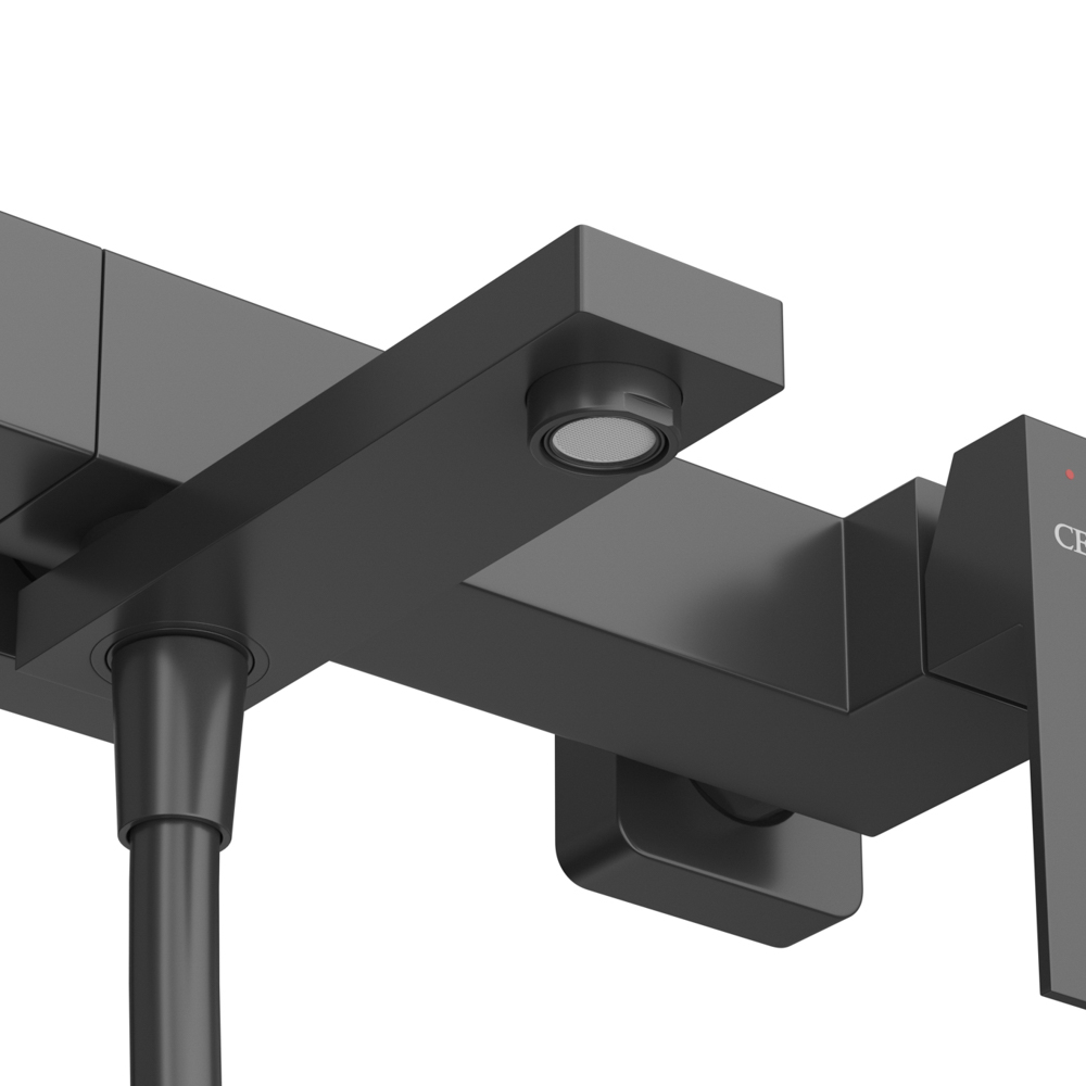 Смеситель CEZARES SLIDER-VD-NOP для ванны и душа с поворотным изливом, с ручным душем, шлангом и держателем