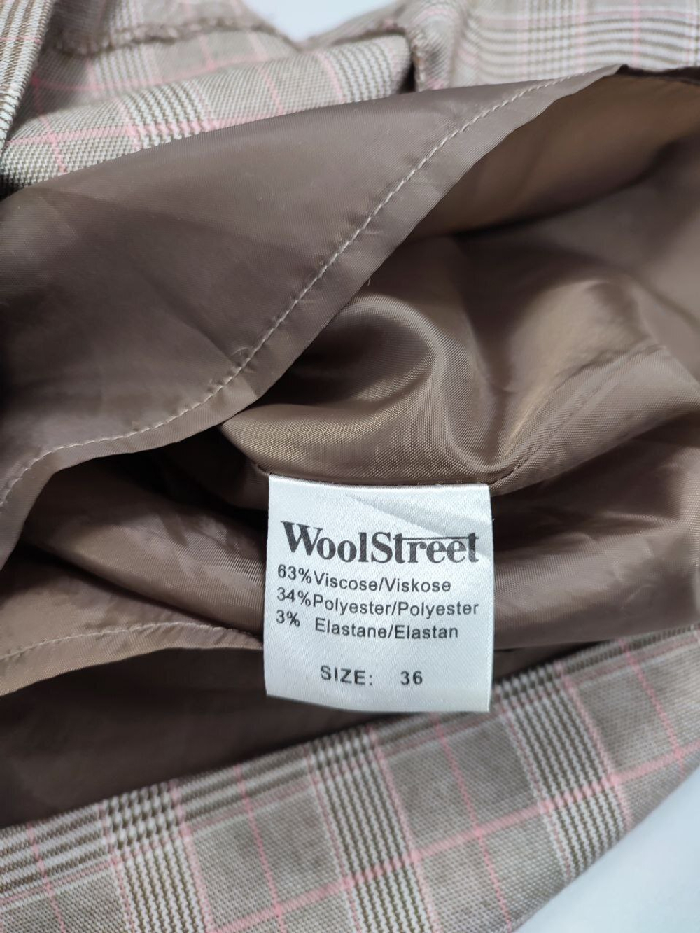 Юбка Wool Street в клетку 42 размер