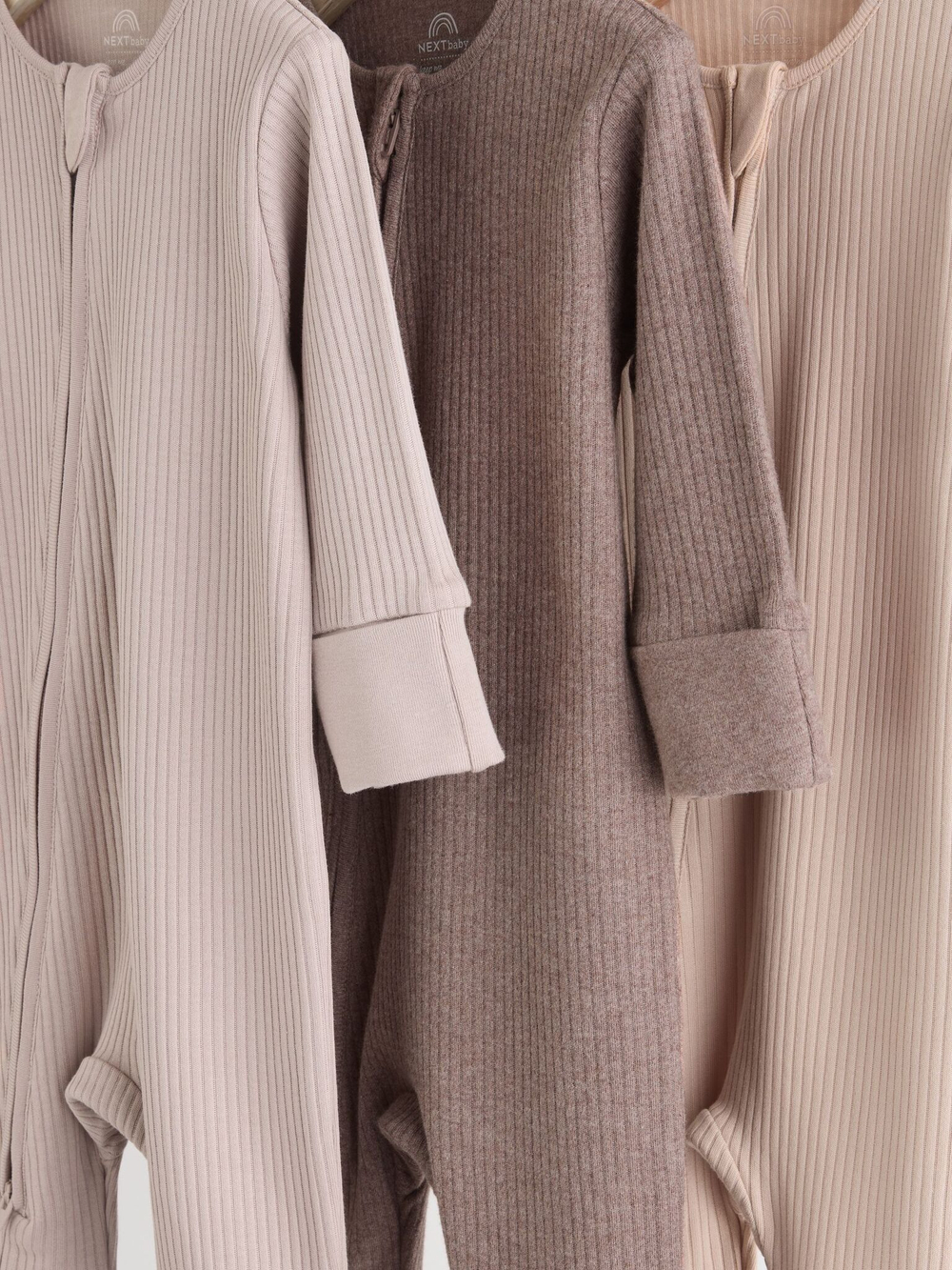 Комбинезон / Cлип для малышей Next N74-942, 3 шт., Бежевый, Коричневый