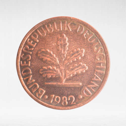 Germany, 1 Pfennig, 1982, (Hamburg Mint - "J"), VF