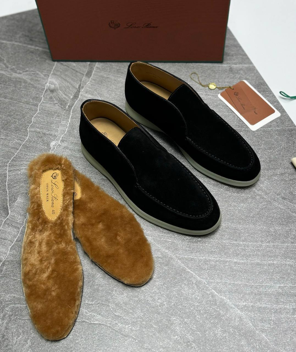 Высокие лоферы Loro Piana