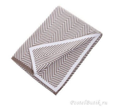 Плед вязаный 130x180 Hamam Meyzer коричневый