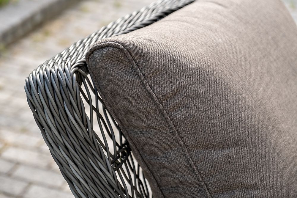 "Гранд Латте" лаунж-зона из искусственного ротанга, цвет графит