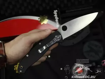 Нож складной Spyderco Resilience C142GP c клинком из стали 8Cr13MoV, рукоять G10