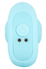 Голубая анальная пробка с вибрацией Cuties Vibrating Mini Butt Plug - 8 см. (Цвет: голубой)