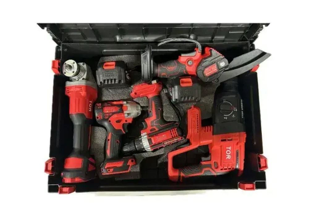 набор аккумуляторного инструмента 5в1 с сучкорезом