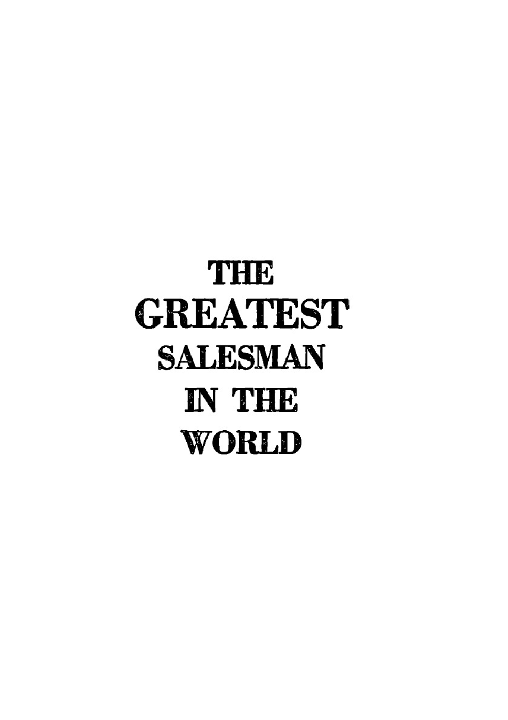 The Greatest Salesman in the World | Og Mandino