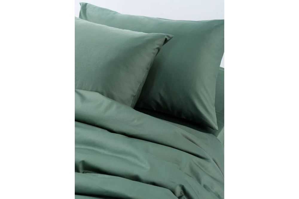 Постельное белье GoodNight Сатин Делюкс 1,5 сп. (с нав. 50х70) олива