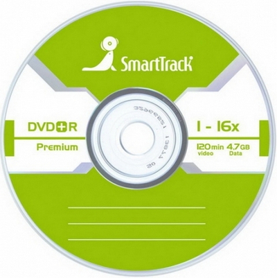 Оптический диск DVD+R 4.7GB SmartTrack (50шт/уп.)