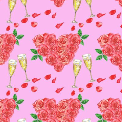 Любовь, розы, шампанское